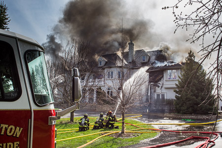 7-Alarm fire at 24 Rolling Hills Drive in Barrington Hills 4-18-15 Brrington Countryside FPD Larry Shapiro photographer shapirophotography.net